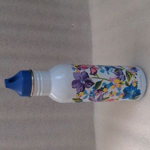 Vera Bradley stainless steel floral water bottle with screw cap